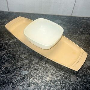 Serve-ette Tupperware vintage serving tray. Relish, olives,dips, cracker…-